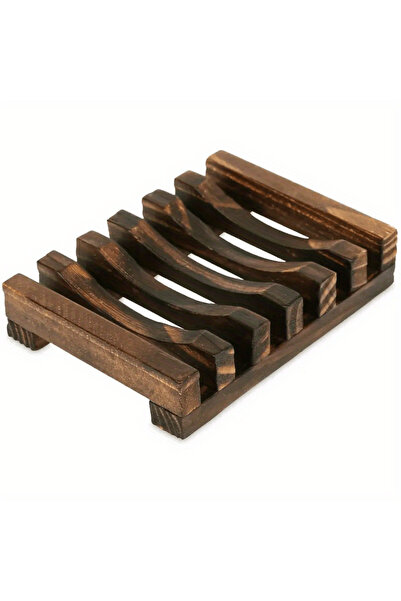 Choice طبق صابون خشبي أنيق قطعة واحدة بتصميم ذاتي التصريف - مثالي لتزيين الحم...