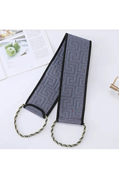 Choice ليفة تقشير الظهر للرجال من غراي، بمقبض طويل - منشفة حمام مزدوج الملمس ...