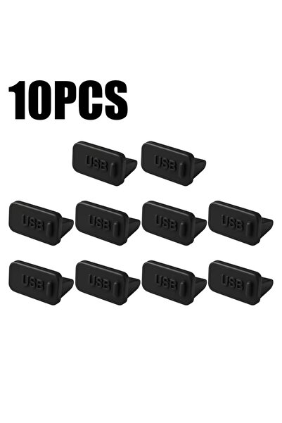 Choice3 10 سدادات سوداء مانعة للغبار لمنفذ شاحن USB-A، غطاء مقبس أنثى سيليكون...