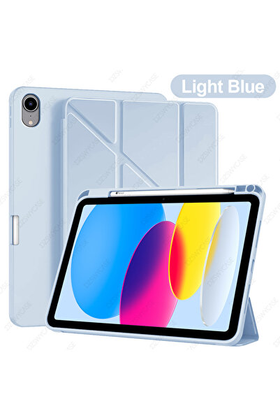 choice2 جراب أزرق فاتح لجهاز iPad الجيل العاشر 10.9 بوصة، وغطاء لجهاز iPad ال...