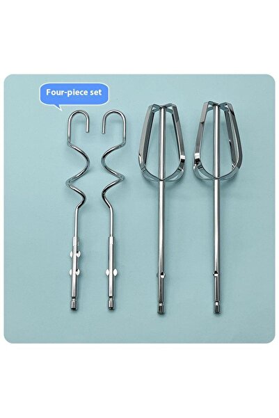 Choice4 مجموعة من 4 قطع (1/2/4 قطع) من مضرب البيض الكهربائي، خطاف تقليب، فولا...