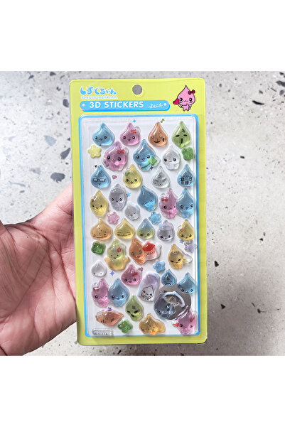 Choice1 B6 K3D قطرة الماء جماليات جيلي Keitai Ryuri Jarajara ملصق لاصق لامع و...