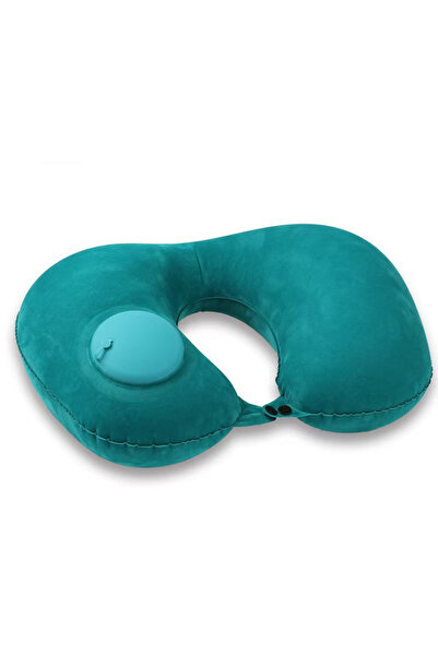 Choice green Press Inflatable U-Shape Neck Pillow, 30-Second Fast Inflation P...