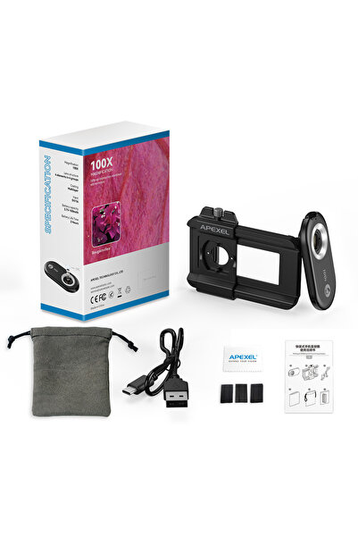 Choice 100x microscope APEXEL 100X/150X/200X Microse Jewelry Lens Phone Camer...