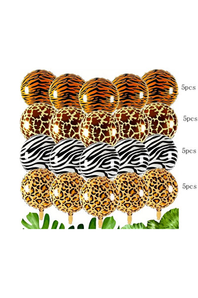 Choice 18inch 20pcs 5/20pcs Animal Patterned Aluminum Foil Ballo 18 Inches Ti...