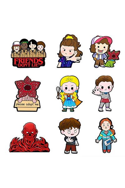 choice2 مجموعة دبابيس مينا على شكل زهرة ديموجورجون آكل لحوم البشر، 9 قطع، بتص...