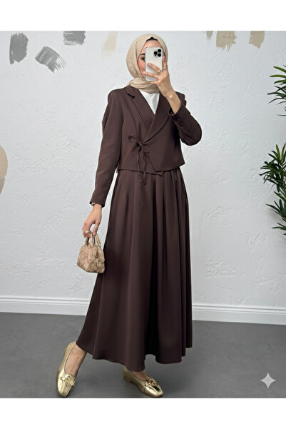 bellura Tied Skirt Jacket Double Set