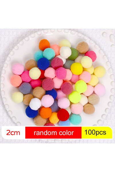 Choice1 ١٠٠ قطعة من كرات البومبوم مقاس ٢٠ مم، ١٠/٢٠/٣٠ مم، مواد حرفية يدوية ن...