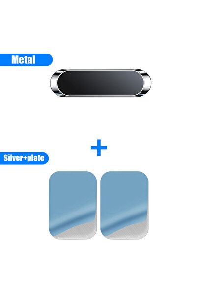 Choice5 حامل مغناطيسي فضي اللون للهاتف المحمول، حامل مغناطيسي للسيارة، حامل م...