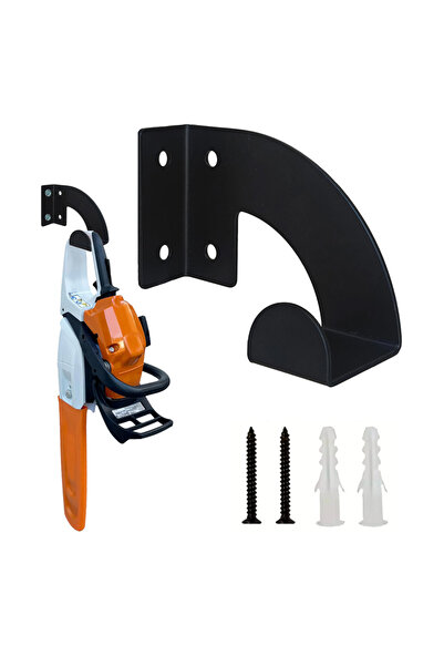 Choice 1pcs black Chainsaw Holder Heavy Duty Metal Chainsaw Hanger Rack Tool ...