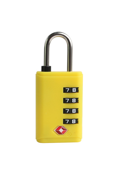 Choice1 Yellow Portable Padlk Tsa Customs Lk 4 Dial Digit Combination Lk Anti...