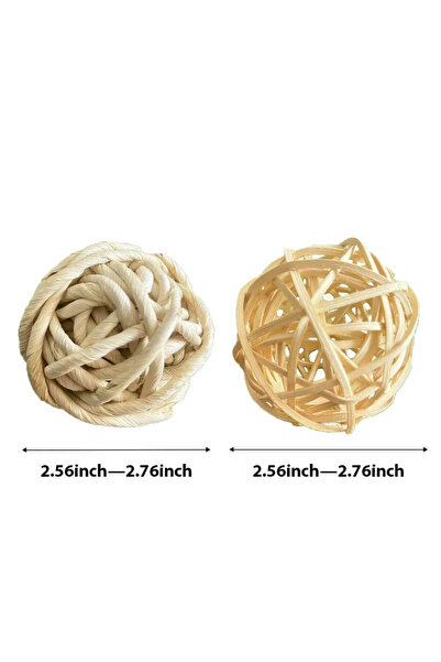 Choice كما هو موضح، ألعاب مضغ وتسنين للببغاء والهامستر والأرنب مصنوعة يدويًا ...