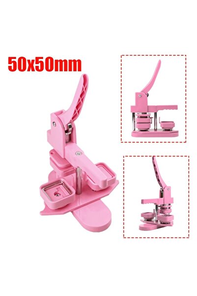 choice2 آلة ضغط يدوية دوارة لصنع دبابيس مغناطيسية للثلاجة، مربعة الشكل، لونها...