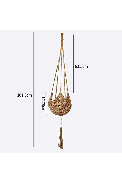 Choice3 قطعة واحدة من أصيص الزهور المصنوع يدويًا من المكرمية، ديكور جداري، فن...