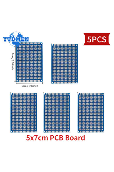 Choice4 YTDMEN 5pcs 5x7cm 5/10PCS PCB Board Prototype Board Blue 2x8cm 3x7cm ...