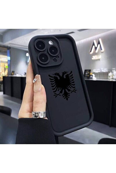 Choice23 غلاف هاتف بتصميم خريطة وعلم ألبانيا لهواتف آيفون 15 Z2، متوافق مع هو...