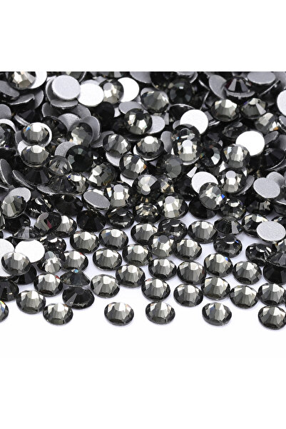 Choice24 أحجار الراين الزجاجية ذات القاعدة المسطحة من سلسلة الماس الأسود SS20...