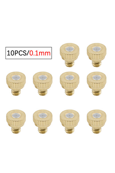 Choice4 10 قطع من فوهات التذرية 0.1 مم، 3/16 بوصة، بخاخ ضبابي، ملحقات نظام يح...