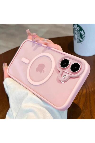 Choice57 جراب فاخر شفاف مغناطيسي من أكريليك الوردي لهاتف آيفون 16 بلس، متوافق...