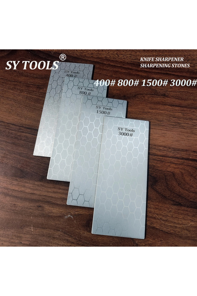 choice2 مجموعة D من 4 قطع من أحجار شحذ الماس المطلية بالكهرباء بنمط خلية النح...