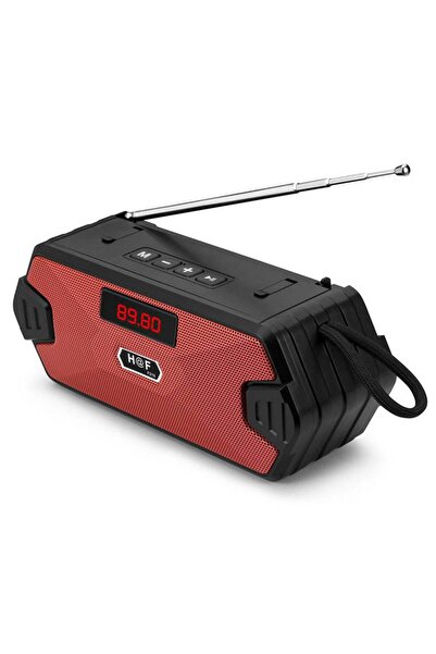 Choice1 مكبر صوت بلوتوث محمول أحمر، صندوق موسيقى لاسلكي مع راديو FM، مضخم صوت...