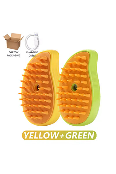 Choice1 فرشاة إزالة الشعر بالبخار باللونين الأخضر والأصفر، فرشاة كهربائية بخا...