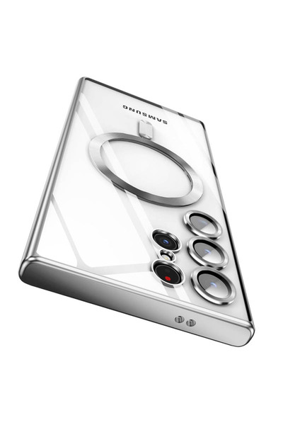 Choice Samsung S25 FE Silver Magsafe Plating Transparent Case For S25 Edge S2...