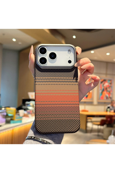 Choice غلاف هاتف iPhone 17 Pro Max A04 من ألياف الكربون، ملون، غير لامع، متوا...