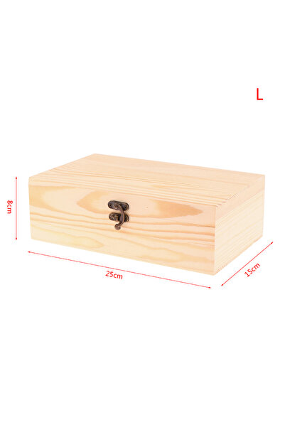 choice2 صندوق تخزين خشبي مستطيل من جيتينج، منظم تخزين خشبي، حاوية تخزين بسيطة...