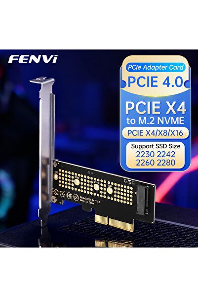 Choice محول PCIE X4 FENVI M.2 NVME إلى PCI-E X4، وحدة توسيع M.2 NVME SSD بمفت...