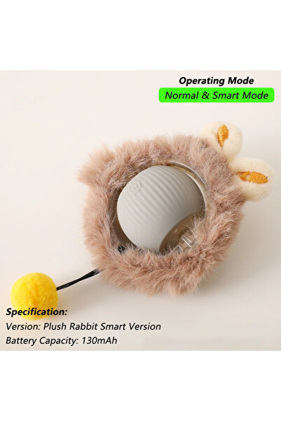 Choice9 لعبة فأر قطيفة وبري، لعبة كرة تفاعلية للكلاب والقطط، كرة دوارة أوتوما...