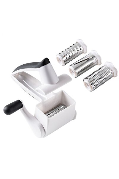 Choice1 -White 3 in 1 3-in-1 Hand-Cranked Cheese Grater Rotary Multi-function...