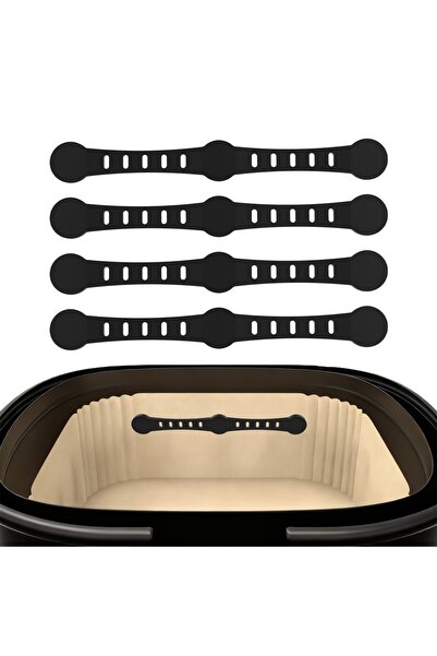 Choice1 4 قطع من مشابك السيليكون المغناطيسية للمقلاة الهوائية لتثبيت بطانات و...