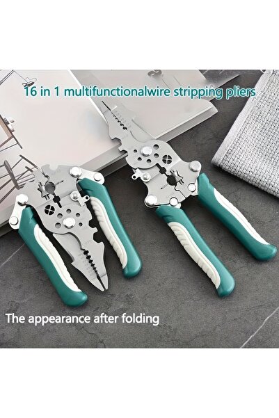 Choice green Professional Electrician Multi-Function Wire Stripper, Suitable ...