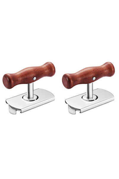 Choice 2Pcs Brown 1/2Pcs Adjustable Multi-Function Bottle Cap Opener Stainles...