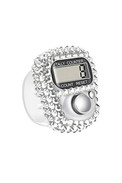 Choice8 قطعة واحدة بيضاء، متوفرة بستة ألوان، عداد أصابع مرصع بأحجار الراين ال...