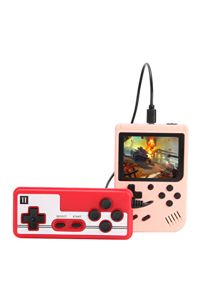 Choice6 لعبة فيديو محمولة صغيرة مزدوجة وردية اللون، 8 بت، شاشة LCD ملونة 3 بو...