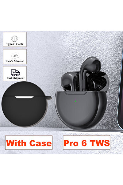 Choice1 سماعات رأس لاسلكية جديدة بتقنية TWS مع ميكروفون، مزودة بحافظة سوداء، ...