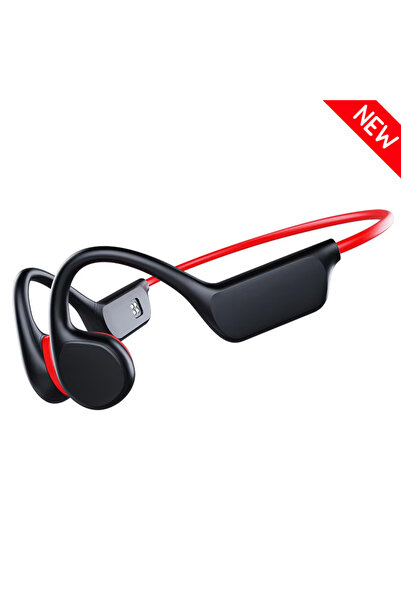 Choice3 سماعة رأس جديدة باللونين الأسود والأحمر بتقنية التوصيل العظمي الحقيقي...