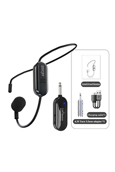 choice2 طقم سماعة رأس لاسلكية بتردد 2.4 جيجا هرتز مع ميكروفون وجهاز إرسال واس...