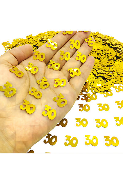 Choice 30 J250117-C 15g/Bag Digital Gold Confetti Glitter Number 18/21/30/40/...