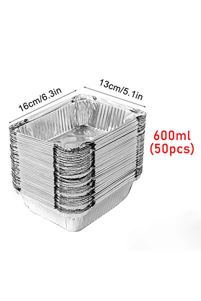 choice2 600ml 50pcs disposable aluminium foil, various sizes, tin pans are pe...