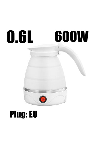 Choice8 EU WHITE 600ML Foldable And Portable Teapot Water Heater Household Tr...