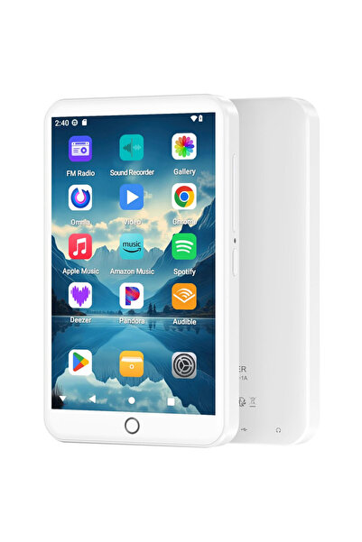 Choice مشغل MP3 أبيض بسعة 96 جيجابايت (64+32 جيجابايت) مزود بتقنية بلوتوث ووا...