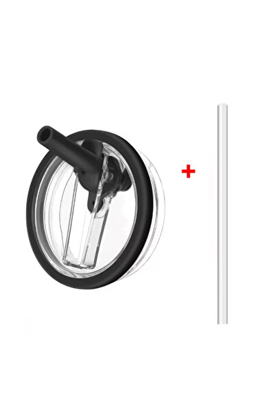 Choice غطاء أسود واحد سعة 40 أونصة لكوب ستانلي ذي المصاصة القلابة، مانع للتسر...