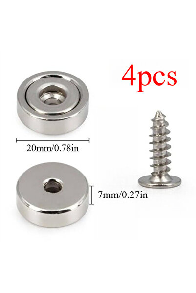 Choice 4 قطع من مغناطيسات الأقراص A16/A20/A25/A32 مع فتحة لولبية، قوة تثبيت ف...