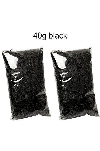 Choice5 40g BLACK 20/40/60g Raffia Paper Shreds & Strands Shredded Crinkle Co...