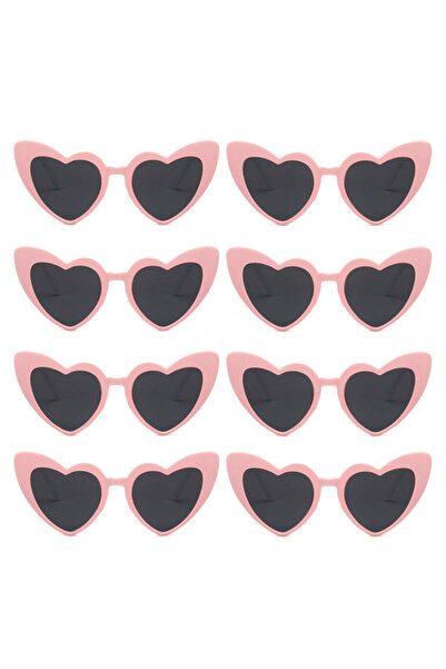 Choice3 ٨ قطع نظارات بيضاء على شكل قلب، هدية للعروس ووصيفاتها، مناسبة لحفلات ...