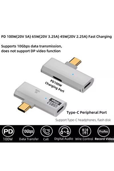 Choice1 أبيض - وصل حديثًا - محول 2 في 1 من النوع C بتقنية OTG، من USB-C ذكر إ...
