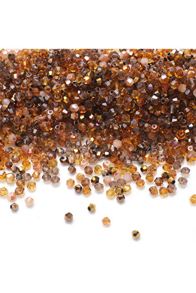 Choice15 3mm 500pcs Brown 500Pcs 2mm 3mm Mixed Color Czech Bicone Glass Loose...